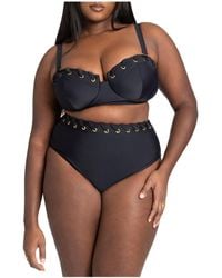 Eloquii - Plus Size Grommet Detail Bikini Bottom - Lyst
