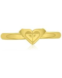 Roxy - Waterproof Yellow Triangular Heart Toe Ring - Lyst