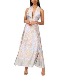 Parker - The Nia Printed V-neck Maxi Dress - Lyst