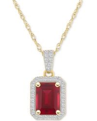 Macy's - Lab Created Ruby (2 Ct. T.w. - Lyst