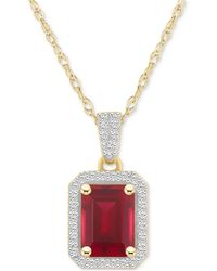 Macy's - Lab Created Ruby (2 Ct. T.w. - Lyst
