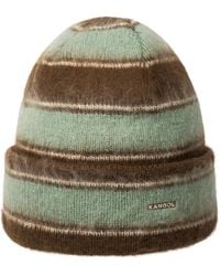 Kangol - Fuzzy Stripe Beanie Pull-ons & Beanies - Lyst