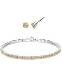 Macy's - Simulated Round Laydown Bracelet - Lyst