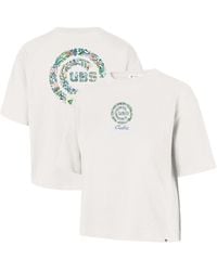 '47 - Chicago Cubs Full Bloom Cropped T-shirt - Lyst