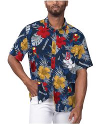 Margaritaville - Boston Red Sox Island Life Floral Party Button-up Shirt - Lyst