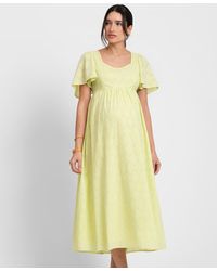 Seraphine - Maternity Cotton Broderie Maternity And Nursing Dress - Lyst