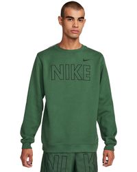 Nike - Sportswear Club Fleece Embroidered Logo Sweatshirt - Lyst