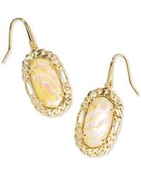 Kendra Scott - Gold-tone Dani Figaro Frame Drop Earrings - Lyst