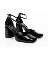 Mango - Patent Leather-effect Heeled Shoes - Lyst