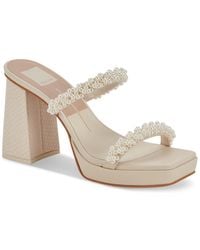 Dolce Vita - Ariele Pearl Platform High Heel Dress Sandals - Lyst
