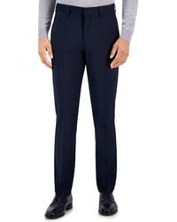 BOSS - Hugo By Modern-fit Solid Wool-blend Suit Trousers - Lyst