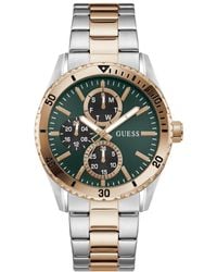 Guess - Two-tone Multi-function Watch - Lyst