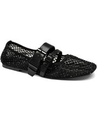 DKNY - Dade Mesh Buckle Ballet Flats - Lyst