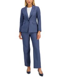 dark blue pant suit