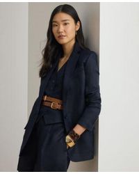 Ralph Lauren - Single Button Notch Lapel Twill Blazer - Lyst