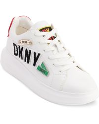 DKNY - Jewel City Signs Lace-up Low-top Platform Sneakers - Lyst
