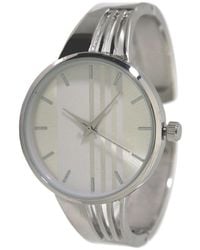 Olivia Pratt - Modern Stripped Design Bangle Watch - Lyst