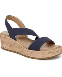 LifeStride - Odette Square Open Toe Wedge Sandals - Lyst