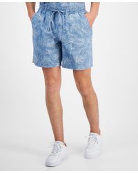 Sun & Stone - Sun + Stone Charlie Relaxed-fit Palm Leaf-print 7" Shorts - Lyst