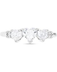 Macy's - Cubic Zirconia Triple Heart Ring - Lyst