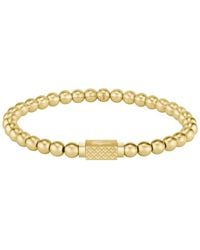 Lacoste - Matchpoint -tone Stainless Steel Beaded Bracelet - Lyst