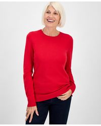 Style & Co. - Petite Crew-neck Sweater - Lyst