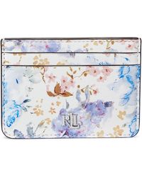 Lauren by Ralph Lauren - Floral Nappa Leather Card Case - Lyst