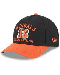 KTZ - Black/orange Cincinnati Bengals 2025 Nfl Draft 9forty A-frame M-crown Adjustable Hat - Lyst