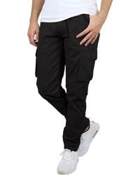 Blu Rock - Flex Stretch Cargo Pants - Lyst