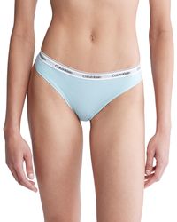 Calvin Klein - Modern Logo Low-rise Bikini Underwear Qd5044 - Lyst