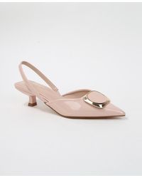 BERNESS - Geometric Ornament Slingback Heels - Lyst