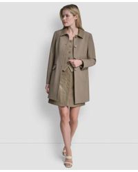 DKNY - Tech Sport 4 Button Topper Jacket Techy Sport Button Up Vest Top Zipper Back Mini Skirt - Lyst