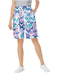 Woman Within - Within Elastic-waist Knit Short - Lyst