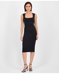BarIII - Scoop Tank Sleeveless Midi Dress - Lyst