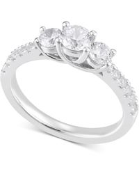 Macy's - Diamond Three Stone Engagement Ring (1/2 Ct. T.w. - Lyst