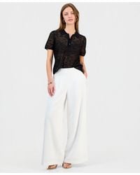 INC International Concepts - Petite Pleated Pull-on Wide-leg Pants - Lyst