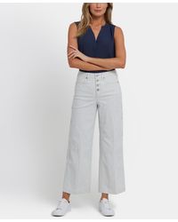 NYDJ - High Rise Teresa Wide Leg Ankle Jeans - Lyst