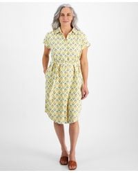 Style & Co. - Petite Flower Bunch Camp Shirt Dress - Lyst