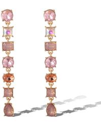 Jessica Simpson - Light Crystal Linear Drop Earrings - Lyst