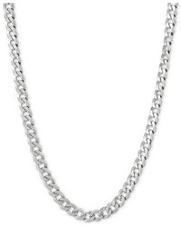 Giani Bernini - Flat Curb Link 22" Chain Necklace In Sterling Silver - Lyst