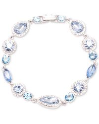 Givenchy - Silver-tone Teardrop Round Crystal Flex Bracelet - Lyst