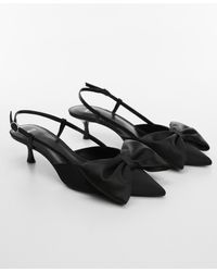 Mango - Bow-heeled Shoes - Lyst
