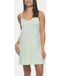 Felina - Elysees Sleeveless Satin V-neck Chemise - Lyst