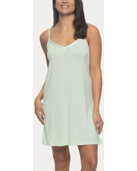 Felina - Elysees Sleeveless Satin V-neck Chemise - Lyst