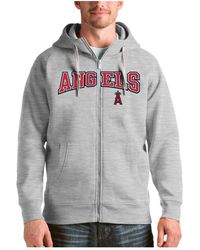 Antigua - Los Angeles Angels Team Logo Victory Full-zip Hoodie - Lyst
