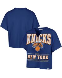 '47 - New York Knicks Elation Oversized Notch Neck T-shirt - Lyst