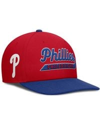 Nike - Red/royal Philadelphia Phillies Pro Performance Snapback Hat - Lyst