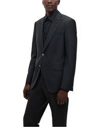 HUGO 'aeron/hamen' | Slim Fit, High Pigmented Super 130 Virgin Wool Suit in  Blue for Men | Lyst