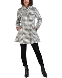 Laundry by Shelli Segal - Single-breasted Skirted Tweed Coat - Lyst