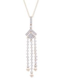 Wrapped in Love - Diamond (1/2 Ct. T.w.) Chandelier Necklace In 14k Gold, 18" + 2" Extender, Created For Macy's - Lyst